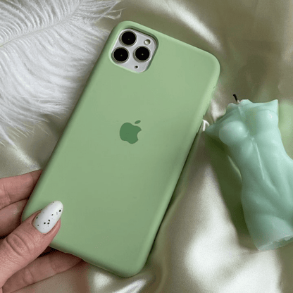 iPhone Silicone Case (Matcha Green)