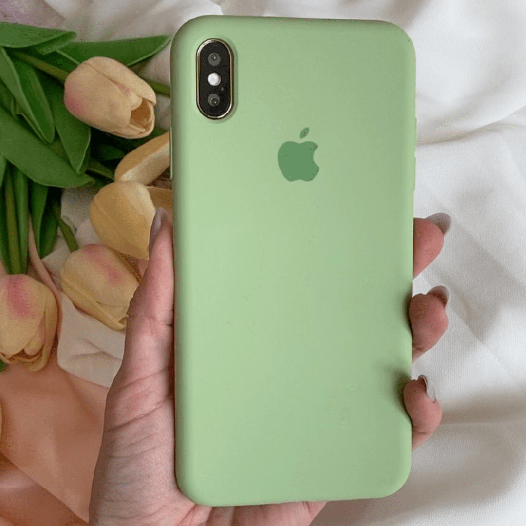 iPhone Silicone Case (Matcha Green)