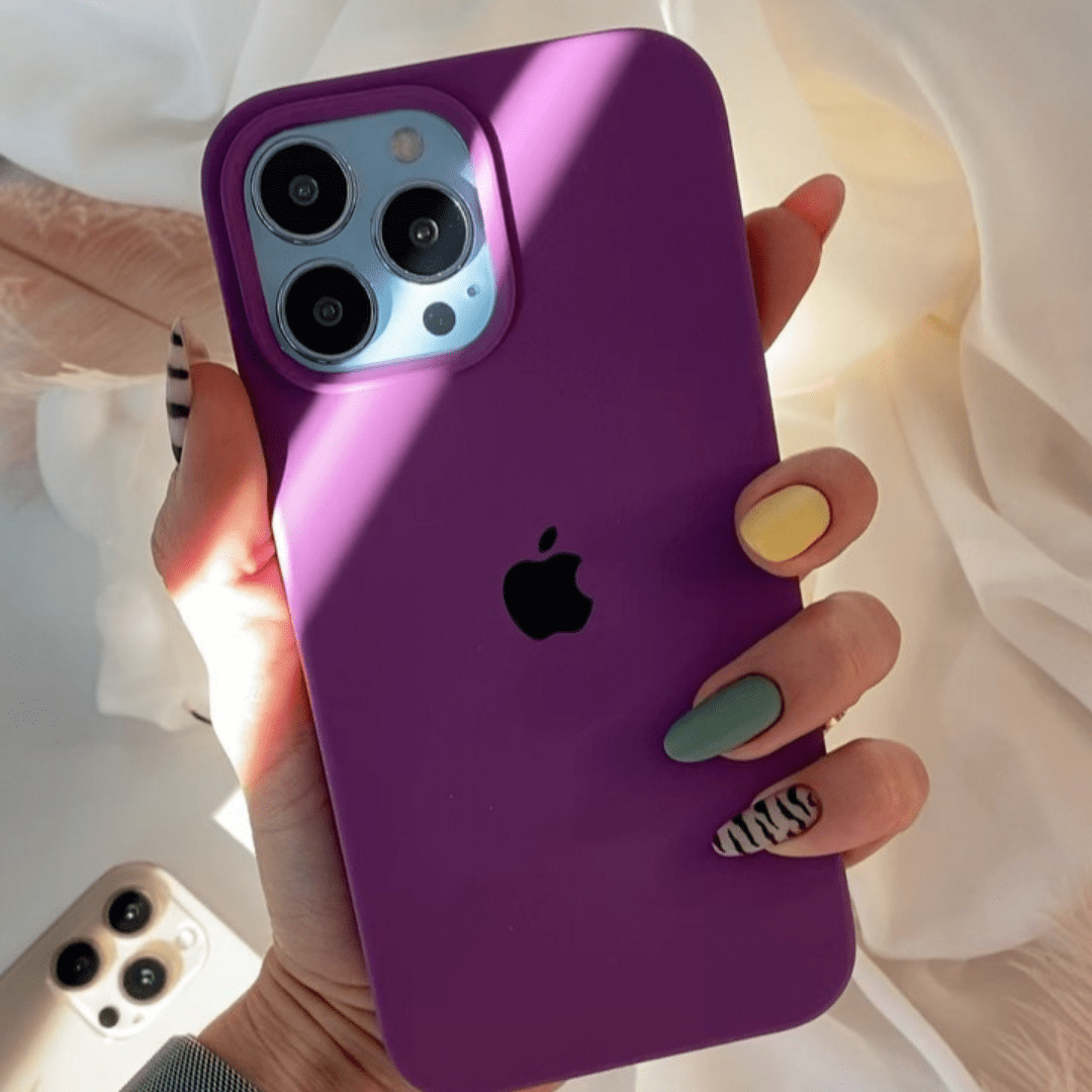iPhone Silicone Case (Eggplant)