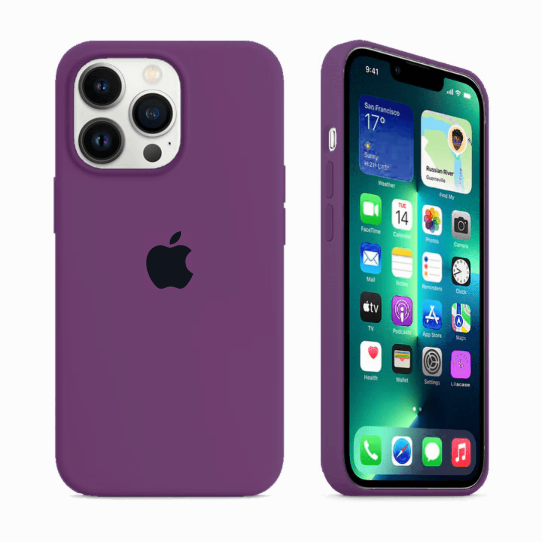 iPhone Silicone Case (Eggplant)