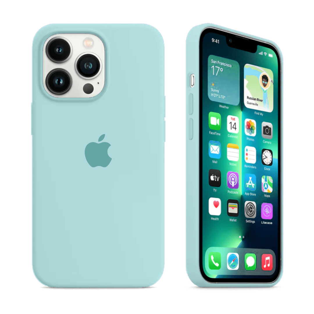 iPhone Silicone Case (Glacier Blue)