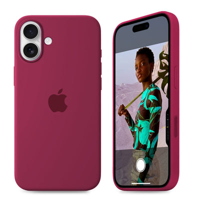 iPhone Silicone Case (Rose Red)