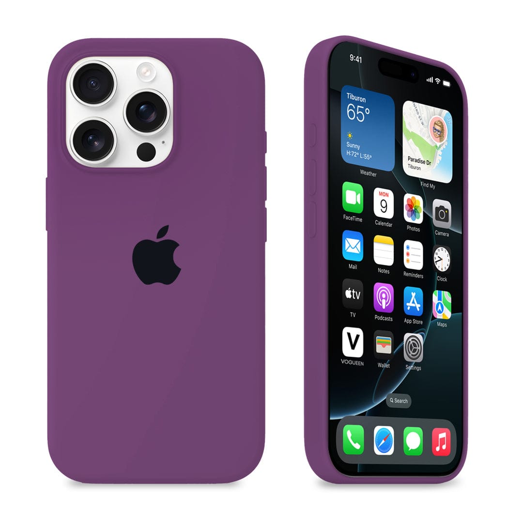 iPhone Silicone Case (Eggplant)
