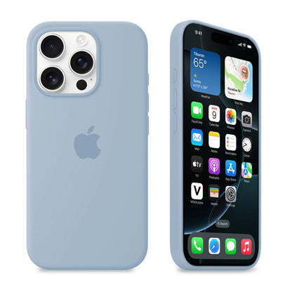 iPhone Silicone Case (Grey Blue)