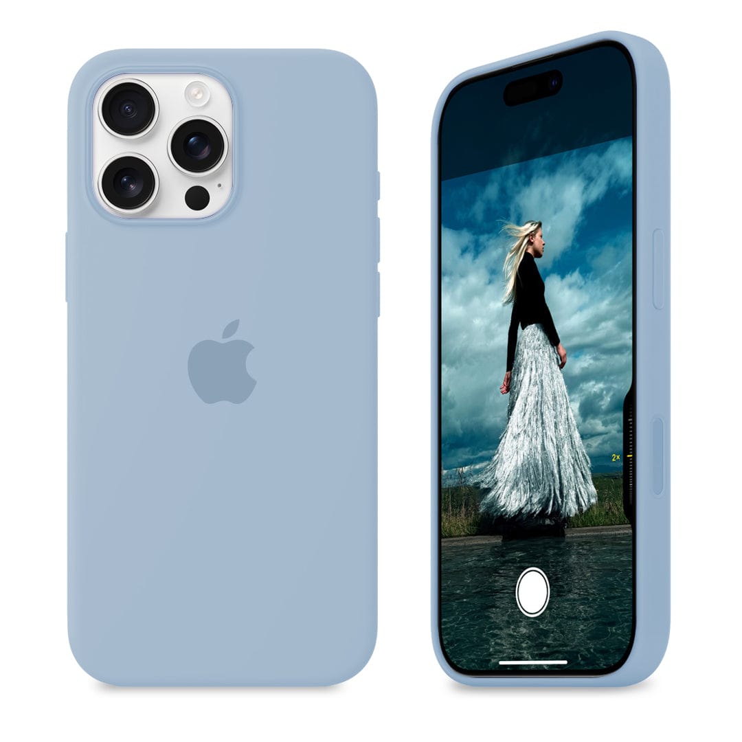 iPhone Silicone Case (Grey Blue)