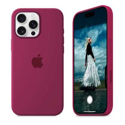 iPhone Silicone Case (Rose Red)