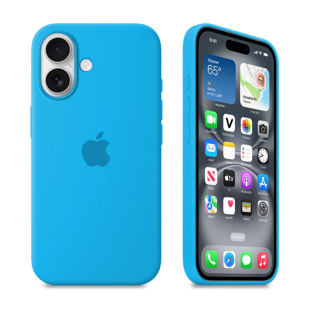 iPhone Silicone Case (Surf Blue)