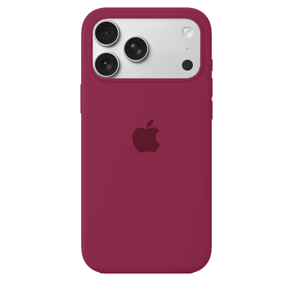 iPhone Silicone Case (Rose Red)