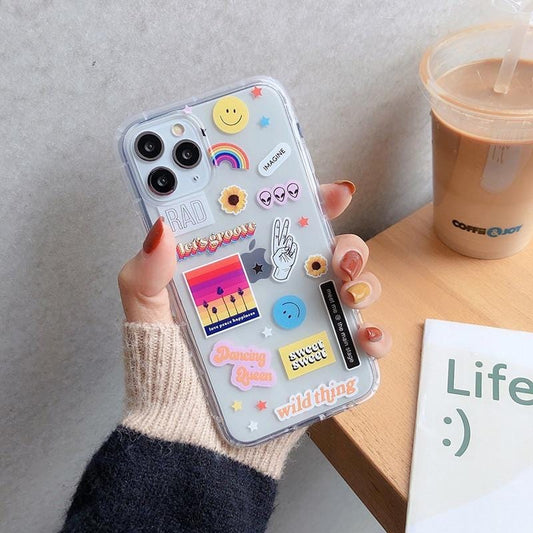 Cute Smiley Label iPhone Case