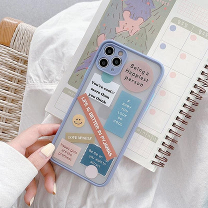 Cute Label Words iPhone Case