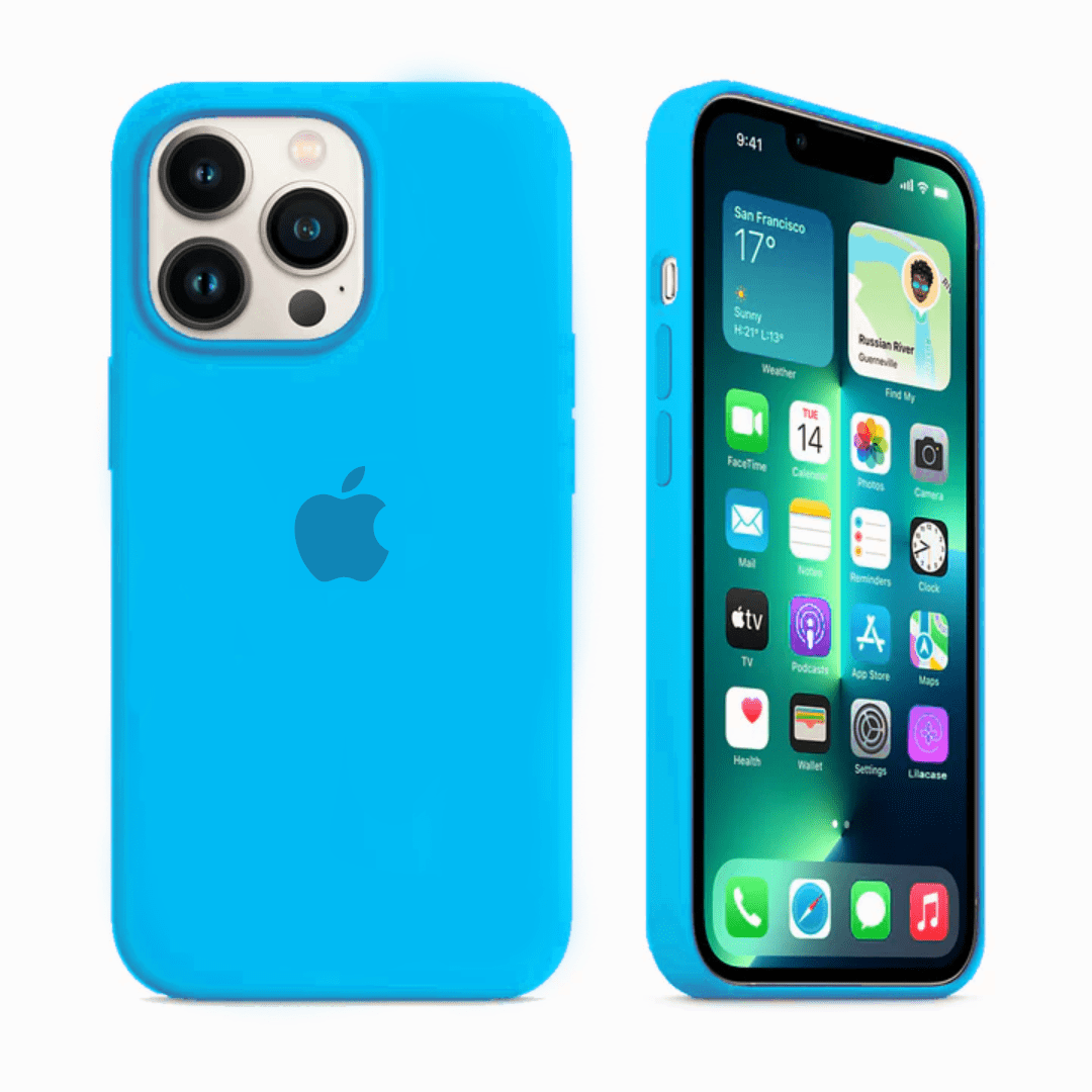 iPhone Silicone Case (Surf Blue)